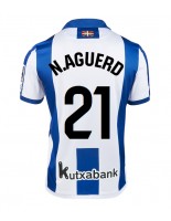 Moške Nogometnih dresov Real Sociedad Nayef Aguerd #21 Domači 2024-25 Kratki rokavi